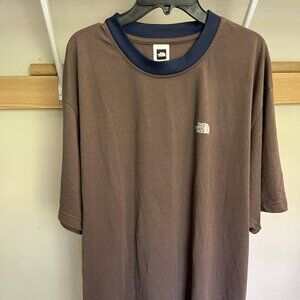 Men's North Face T-Shirt, Brown, XL
